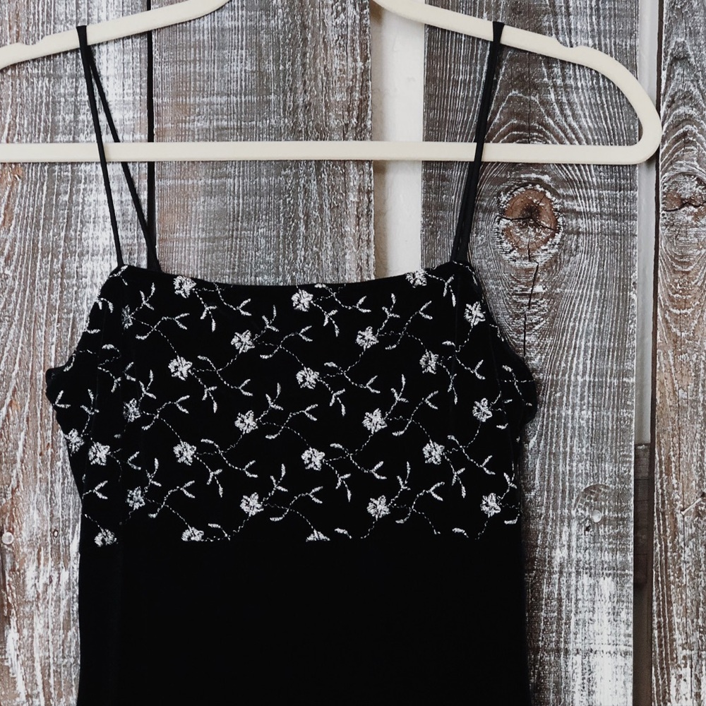 90s Vintage Velvet Dress